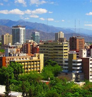 Vista de la ciudad de Mendoza, Argentina