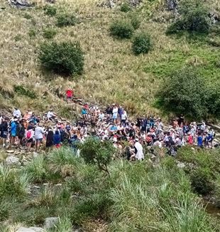 Un momento de excursión en las vacaciones